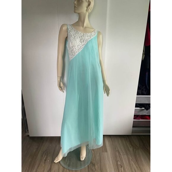 1950s Nightgown and Robe Matching Set (2 Pieces), Size M, Vintage Lingerie - Picture 11 of 11